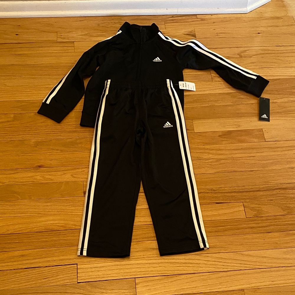 Adidas Black and White Athletic Set - BRAND NEW